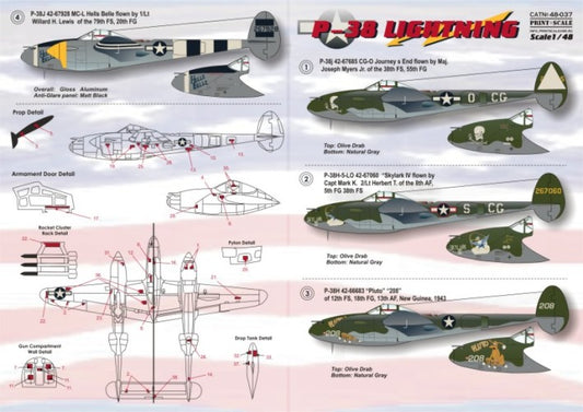 Print Scale 48037 1:48  Lockheed P-38 Lightning Part 2