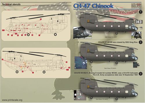 Print Scale 48044 1:48 Boeing CH-47 Chinook Part 2