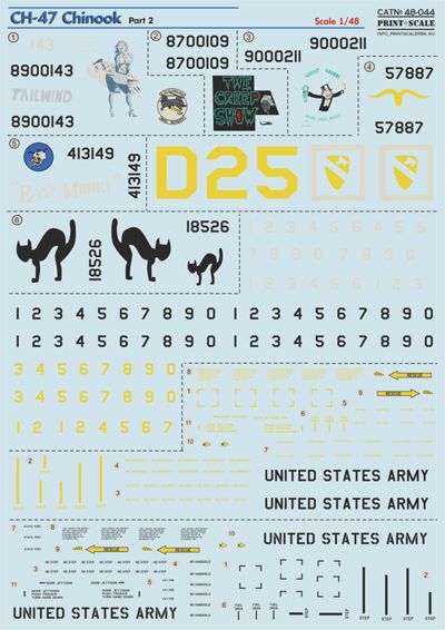 Print Scale 48044 1:48 Boeing CH-47 Chinook Part 2