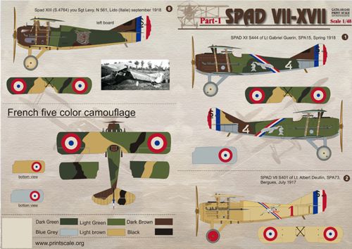 Print Scale 48046 1:48 Spad VII-XVII Part 1