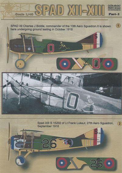 Print Scale 48047 1:48 Spad VII-XVII Part 2