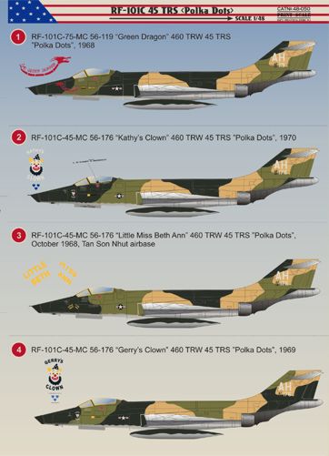 Print Scale 48050 1:48 McDonnell RF-101C Voodoo TRS 'Polka Dots'