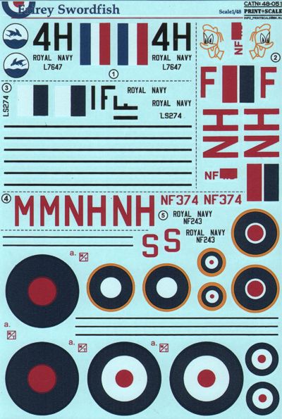 Print Scale 48051 1:48 Fairey Swordfish Mk.I/Mk.II/Mk.III