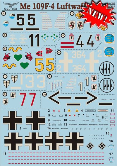 Print Scale 48053 1:48 Messerchmitt Bf-109F-4 Part 2