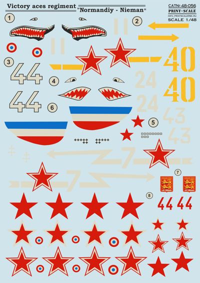 Print Scale 48056 1:48 Victory Aces Regiment 'Normandie-Nieman'