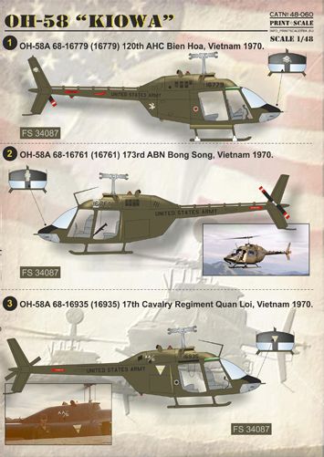 Print Scale 48060 1:48 Bell OH-58 'Kiowa'