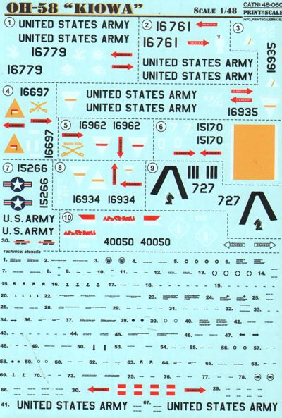 Print Scale 48060 1:48 Bell OH-58 'Kiowa'