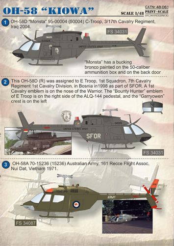 Print Scale 48061 1:48 Bell OH-58 'Kiowa'