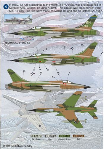 Print Scale 48070 1:48 Republic F-105 Thunderchief