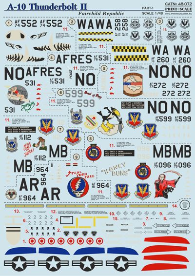 Print Scale 48072 1:48 Fairchild A-10 Thunderbolt II Part 1