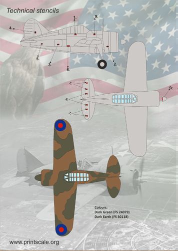 Print Scale 48075 1:48 Brewster F2A Buffalo Aces