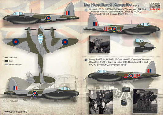 Print Scale 48085 1:48 de Havilland Mosquito Part 1