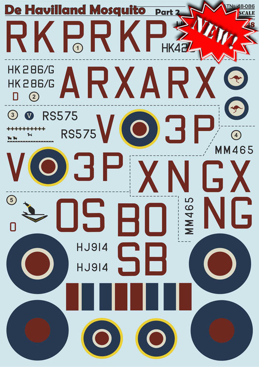 Print Scale 48086 1:48 de Havilland Mosquito Part 2