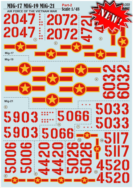 Print Scale 48089 1:48 MIG-17/19/21 Air Force of the Vietnam War Part 2