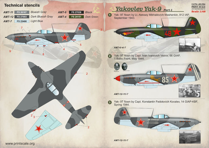 Print Scale 48094 1:48 Yakovlev Yak-9K Part 1