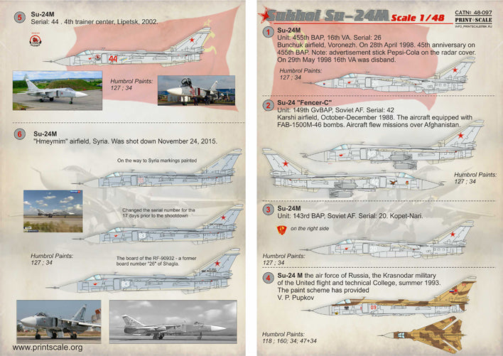 Print Scale 48097 1:48 Sukhoi Su-24Ð