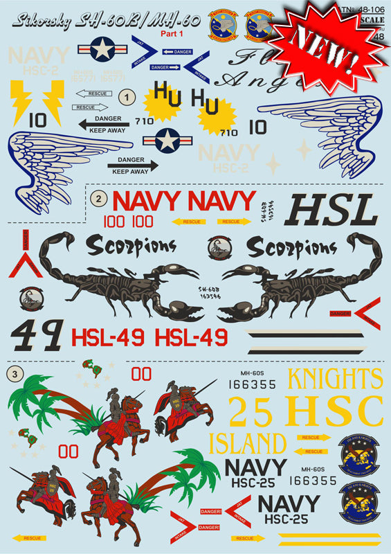 Print Scale 48106 1:48 Sikorsky SH-60B/MH-60/MH-60S