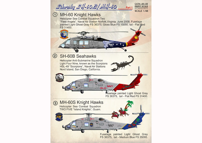 Print Scale 48106 1:48 Sikorsky SH-60B/MH-60/MH-60S