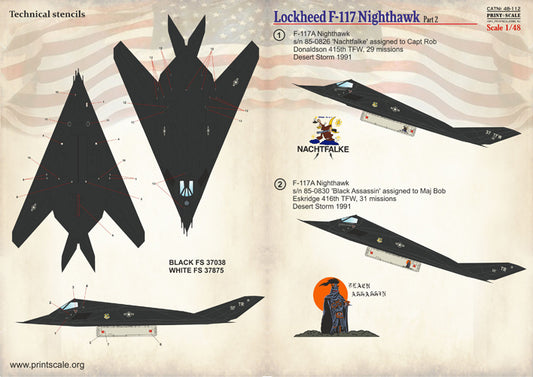 Print Scale 48112 1:48 Lockheed F-117A Nighthawk Part 2