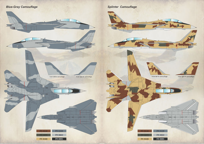 Print Scale 48117 1:48 Iranian Grumman F-14A Tomcats