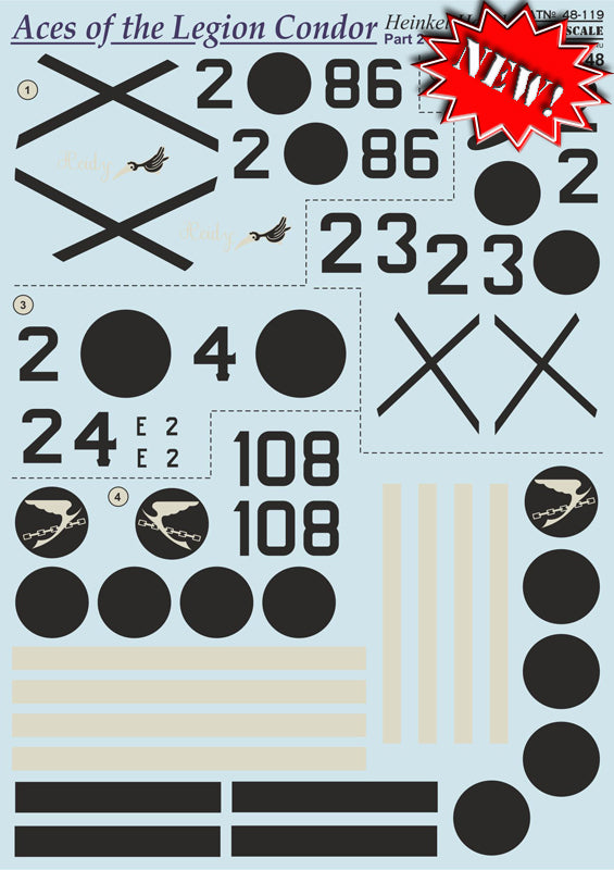 Print Scale 48119 1:48 Heinkel He-51B Aces of the Legion Condor Part 2