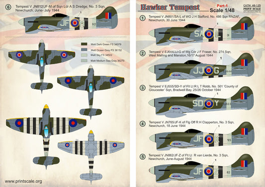 Print Scale 48125 1:48 Hawker Tempest Mk.V Part 1