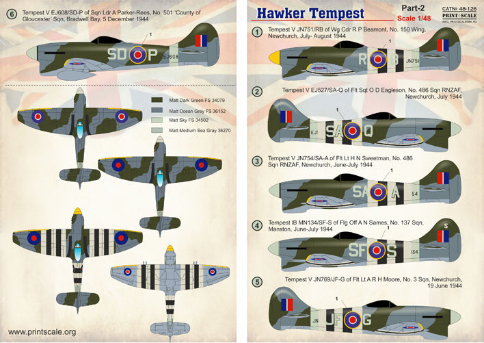 Print Scale 48126 1:48 Hawker Tempest Mk.V Part 2