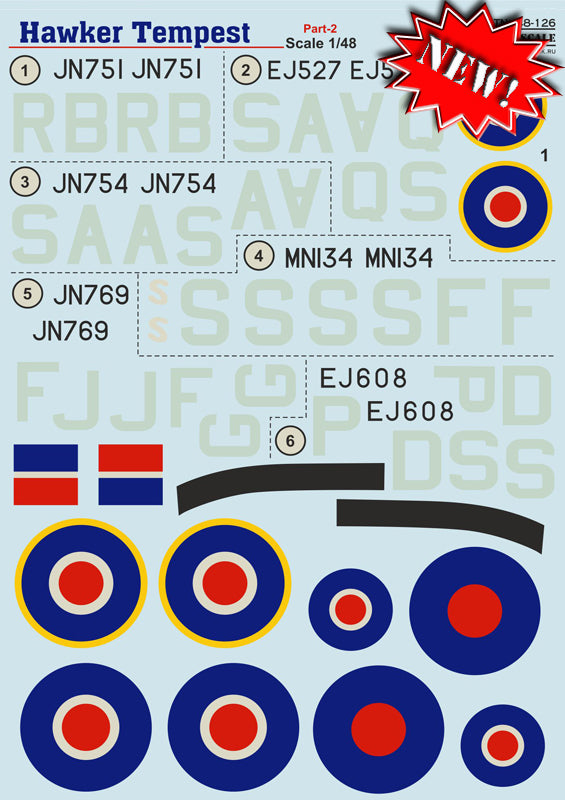 Print Scale 48126 1:48 Hawker Tempest Mk.V Part 2