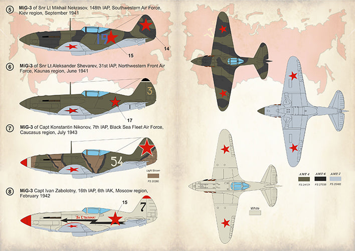 Print Scale 48130 1:48 Mikoyan MiG-3 Aces of WWII