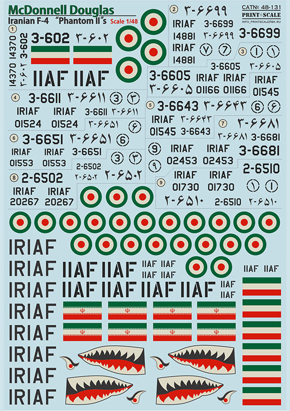 Print Scale 48131 1:48 McDonnell F-4 Phantom II Iranian