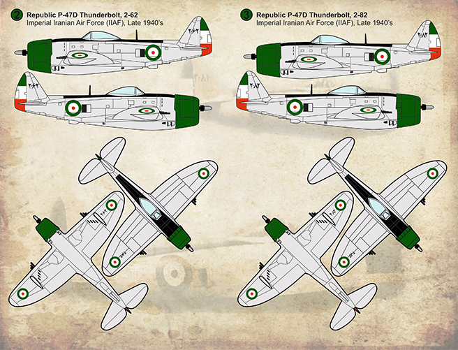 Print Scale 48133 1:48 Iranian Republic P-47D Thunderbolt