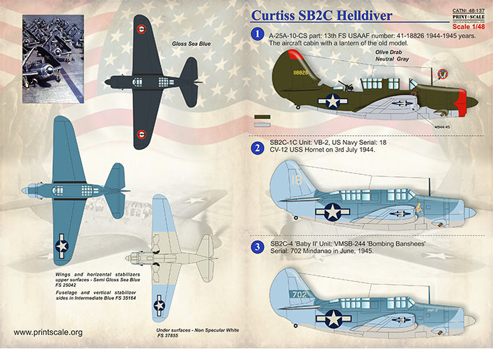 Print Scale 48137 1:48 Curtiss SB2C-3/SBC-5 Helldiver