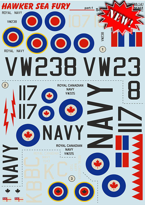 Print Scale 48141 1:48 Hawker Sea Fury Part 1