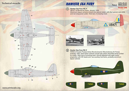 Print Scale 48142 1:48 Hawker Sea Fury Part 2