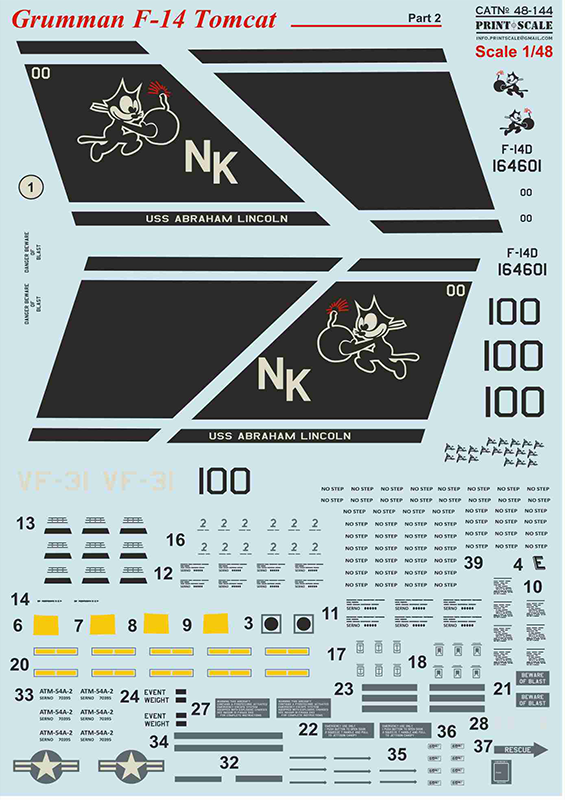 Print Scale 48144 1:48 Grumman F-14 Tomcat Part 2