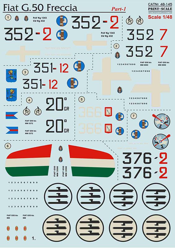 Print Scale 48145 1:48 Fiat G.50 Freccia Part 1