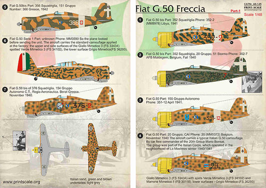 Print Scale 48145 1:48 Fiat G.50 Freccia Part 1