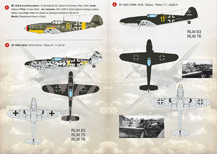 Print Scale 48162 1:48 Messerschmitt Bf-109G High Altitude Aces