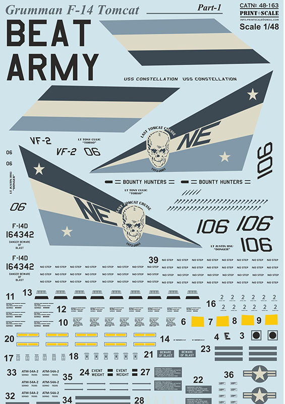 Print Scale 48163 1:48 Grumman F-14D Tomcat Part 1