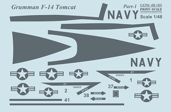 Print Scale 48163 1:48 Grumman F-14D Tomcat Part 1