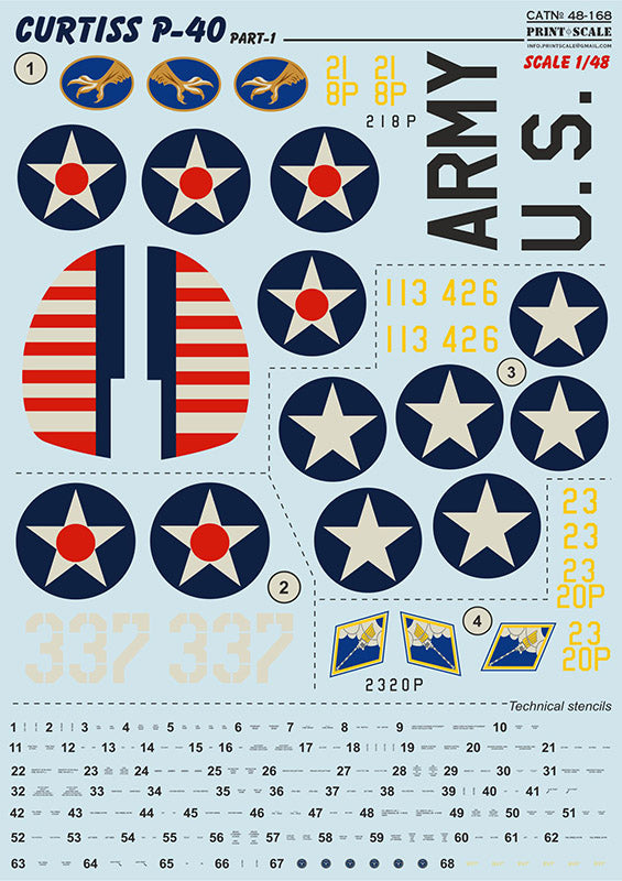 Print Scale 48168 1:48 Curtiss P-40C CU Part 1