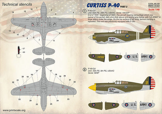 Print Scale 48169 1:48 Curtiss P-40C CU Part 2