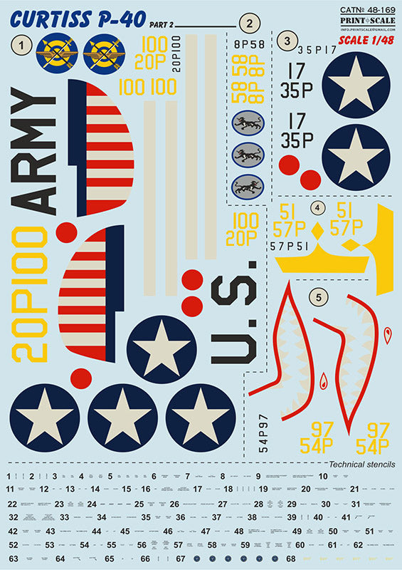 Print Scale 48169 1:48 Curtiss P-40C CU Part 2