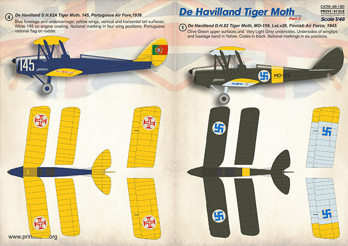 Print Scale 48180 1:48 de Havilland Tiger Moth Part 2