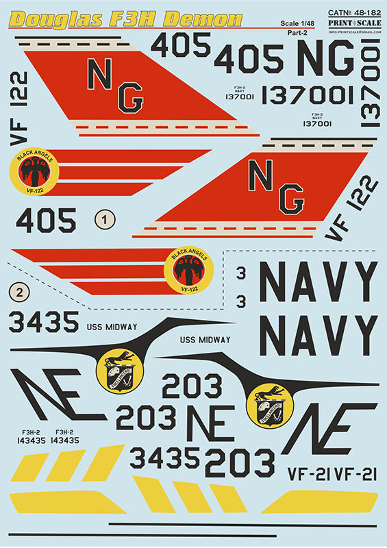 Print Scale 48182 1:48 McDonnell F3H Demon Part 2