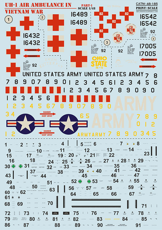 Print Scale 48185 1:48 Bell UH-1 Air Ambulance in Vietnam War Part 1