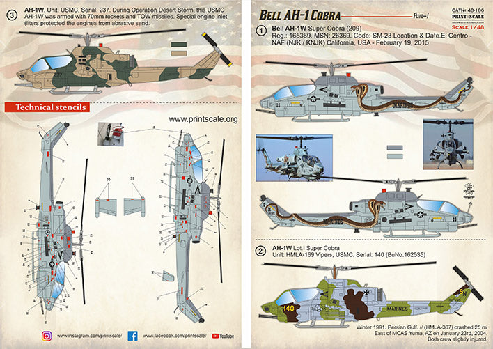 Print Scale 48186 1:48 Bell AH-1 Cobra Part 1