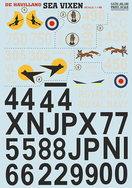 Print Scale 48188 1:48 De Havilland Sea Vixen