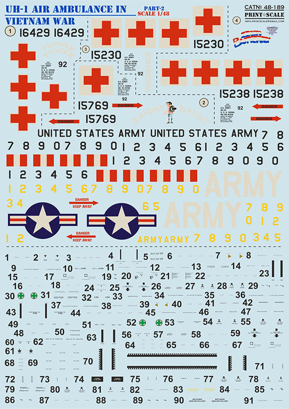 Print Scale 48189 1:48 Bell UH-1 Air Ambulance in Vietnam War Part 2