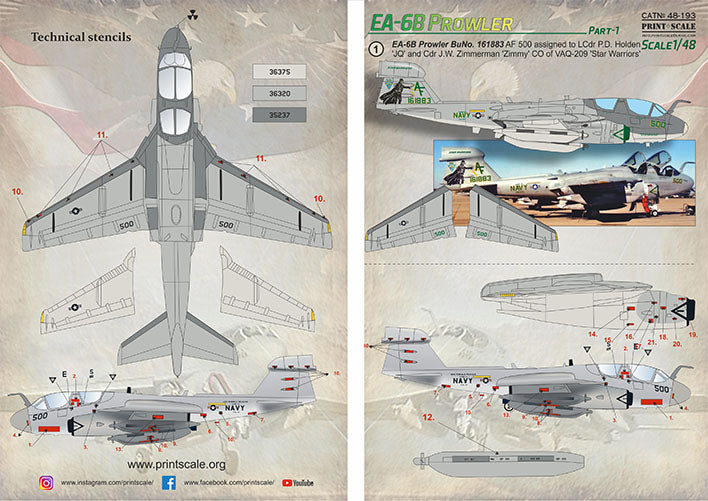 Print Scale 48193 1:48 Grumman EA-6B Prowler Part 1